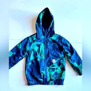Volcom Blue and Green Jacket Size 2T